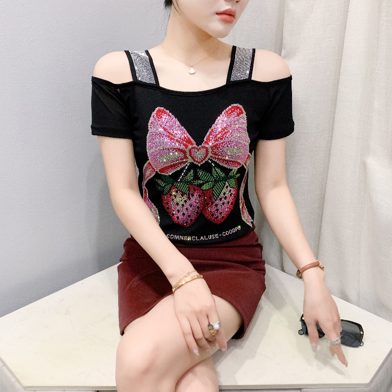 Streetwear Brand Drops - Été femmes vêtements européens T-Shirt Sexy