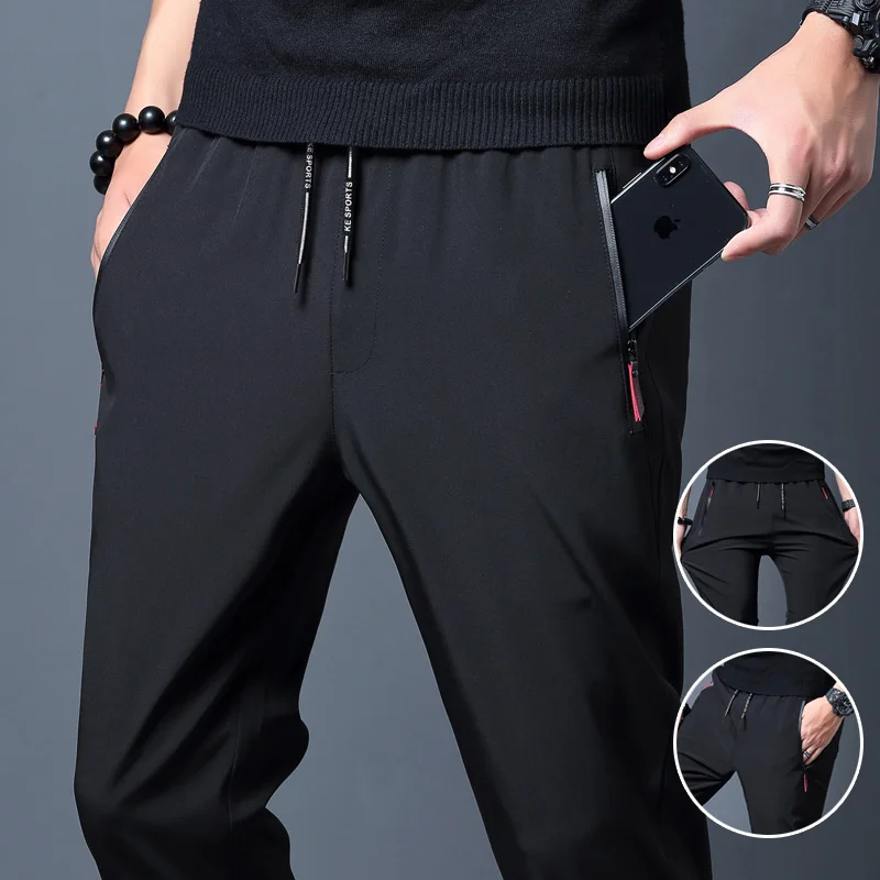 Streetwear Brands - Pantalon décontracté pour hommes, coupe droite,