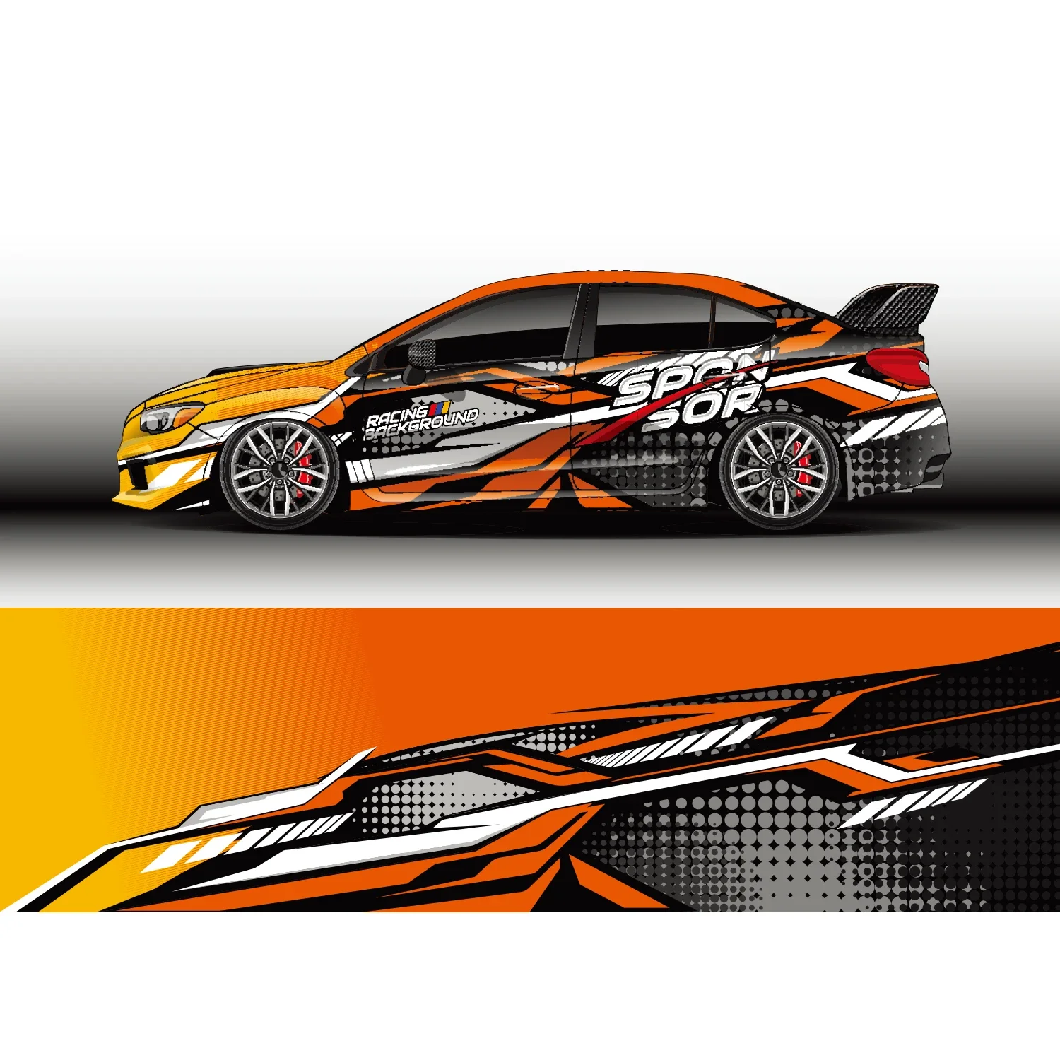 Streetwear Brand Stickers - Autocollant de voiture rond complet à