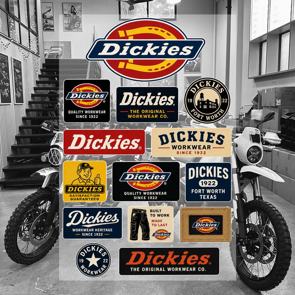 Streetwear Brand Stickers - Autocollants esthétiques D-iC-kiE-s, autocollants en PVC