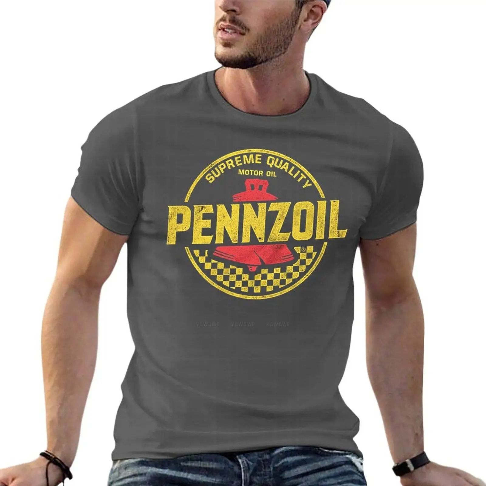 Streetwear Brand Tees - Pennzoil – t-shirt surdimensionné avec Logo