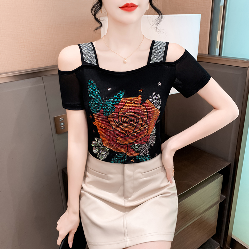 Nouveaux vêtements européens T - Streetwear Brand With Flowers avis et prix