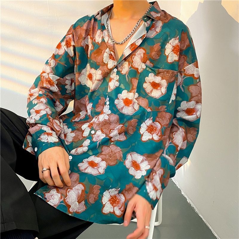 Chemise à fleurs à manches lon - Streetwear Brand With Flowers avis et prix