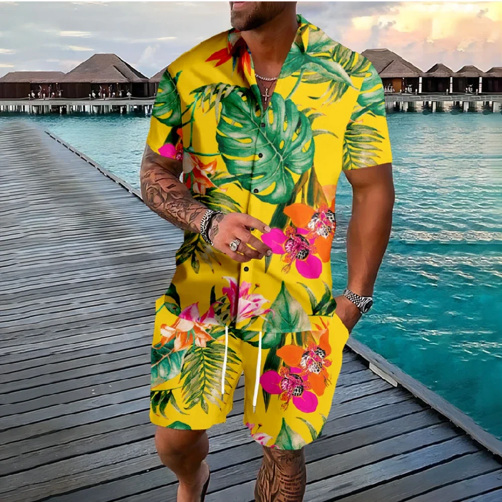 Ensemble de chemises et shorts - Streetwear Brand With Flowers avis et prix