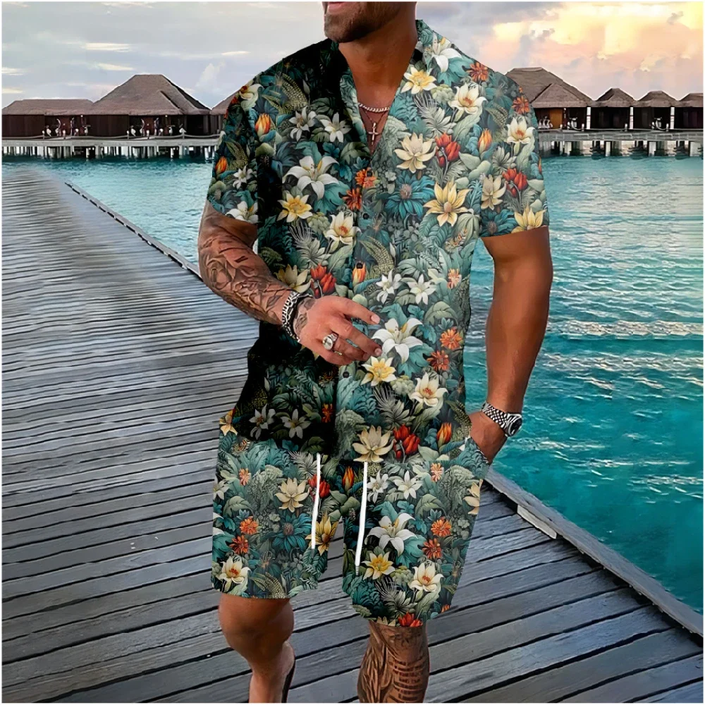 Ensemble de chemises et shorts - Streetwear Brand With Flowers avis et prix